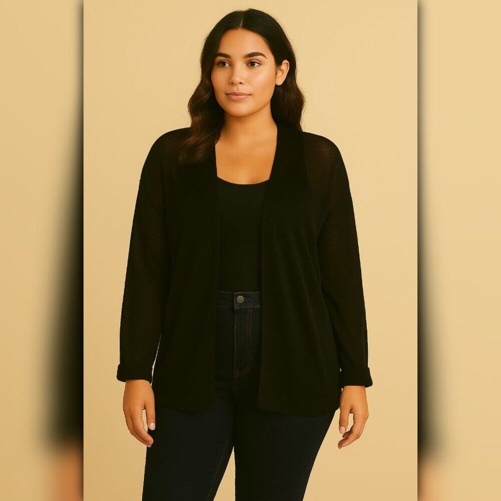 A215-C ✽ Lightweight Folded-Cuff Cardigan